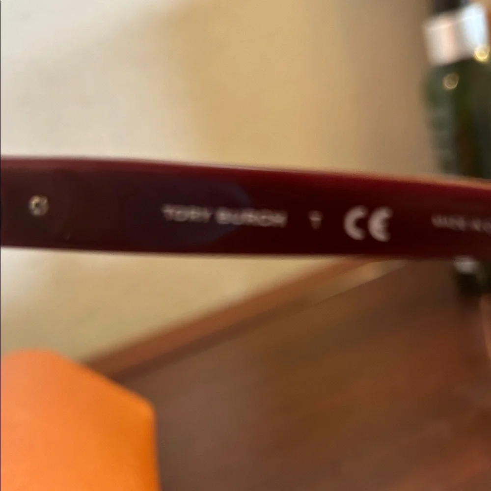 Tory Burch Tortoise Reading Glasses with Orange Case